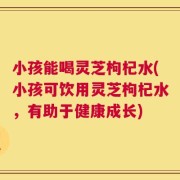 小孩能喝灵芝枸杞水(小孩可饮用灵芝枸杞水，有助于健康成长)