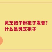 灵芝孢子粉孢子发音？什么是灵芝孢子