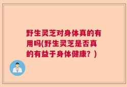 野生灵芝对身体真的有用吗(野生灵芝是否真的有益于身体健康？)