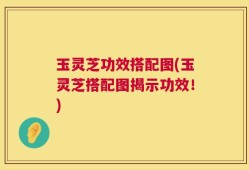玉灵芝功效搭配图(玉灵芝搭配图揭示功效！)