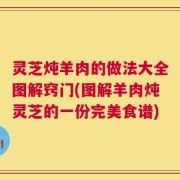 灵芝炖羊肉的做法大全图解窍门(图解羊肉炖灵芝的一份完美食谱)