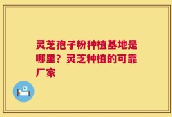 灵芝孢子粉种植基地是哪里？灵芝种植的可靠厂家