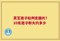 灵芝孢子粒判定图片？10克孢子粉大约多少