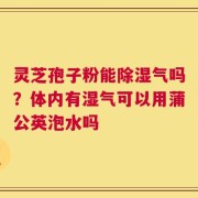 灵芝孢子粉能除湿气吗？体内有湿气可以用蒲公英泡水吗