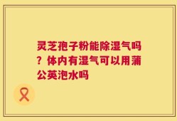 灵芝孢子粉能除湿气吗？体内有湿气可以用蒲公英泡水吗