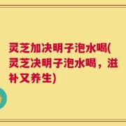灵芝加决明子泡水喝(灵芝决明子泡水喝，滋补又养生)