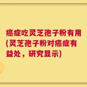 癌症吃灵芝孢子粉有用(灵芝孢子粉对癌症有益处，研究显示)