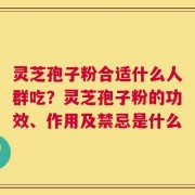 灵芝孢子粉合适什么人群吃？灵芝孢子粉的功效、作用及禁忌是什么