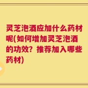 灵芝泡酒应加什么药材呢(如何增加灵芝泡酒的功效？推荐加入哪些药材)