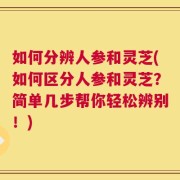 如何分辨人参和灵芝(如何区分人参和灵芝？简单几步帮你轻松辨别！)