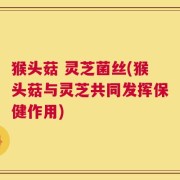 猴头菇 灵芝菌丝(猴头菇与灵芝共同发挥保健作用)