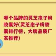 哪个品牌的灵芝孢子粉胶囊好(灵芝孢子粉胶囊排行榜，大牌品质厂家推荐)