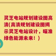 灵芝电站规划建设图高清(高清规划建设图揭示灵芝电站设计，瞄准绿色能源未来！)