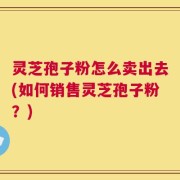 灵芝孢子粉怎么卖出去(如何销售灵芝孢子粉？)