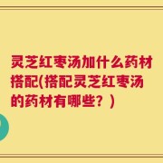 灵芝红枣汤加什么药材搭配(搭配灵芝红枣汤的药材有哪些？)