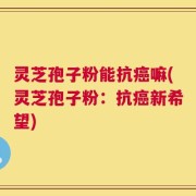 灵芝孢子粉能抗癌嘛(灵芝孢子粉：抗癌新希望)