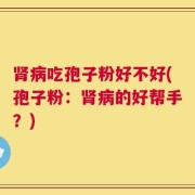 肾病吃孢子粉好不好(孢子粉：肾病的好帮手？)