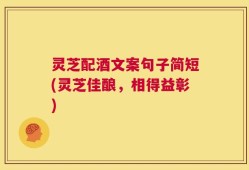 灵芝配酒文案句子简短(灵芝佳酿，相得益彰)