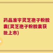 药品准字灵芝孢子粉胶囊(灵芝孢子粉胶囊获批上市)
