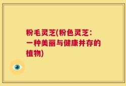 粉毛灵芝(粉色灵芝：一种美丽与健康并存的植物)