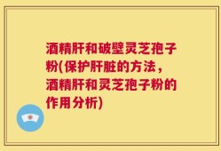 酒精肝和破壁灵芝孢子粉(保护肝脏的方法，酒精肝和灵芝孢子粉的作用分析)
