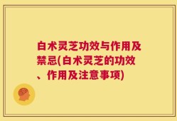 白术灵芝功效与作用及禁忌(白术灵芝的功效、作用及注意事项)