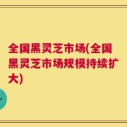 全国黑灵芝市场(全国黑灵芝市场规模持续扩大)