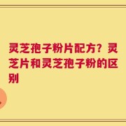 灵芝孢子粉片配方？灵芝片和灵芝孢子粉的区别