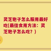 灵芝狍子怎么服用最好吃(最佳食用方法：灵芝狍子怎么吃？)
