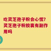 吃灵芝孢子粉会心慌？灵芝孢子粉胶囊有副作用吗