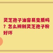 灵芝孢子油容易变质吗？怎么辨别灵芝孢子粉好坏
