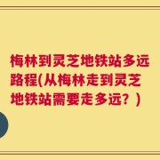 梅林到灵芝地铁站多远路程(从梅林走到灵芝地铁站需要走多远？)