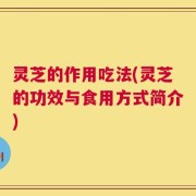 灵芝的作用吃法(灵芝的功效与食用方式简介)