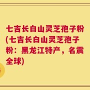 七吉长白山灵芝孢子粉(七吉长白山灵芝孢子粉：黑龙江特产，名震全球)