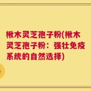 楸木灵芝孢子粉(楸木灵芝孢子粉：强壮免疫系统的自然选择)