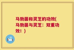 马勃菌和灵芝的功效(马勃菌与灵芝：双重功效！)