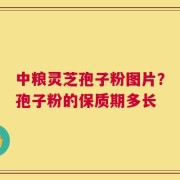 中粮灵芝孢子粉图片？孢子粉的保质期多长