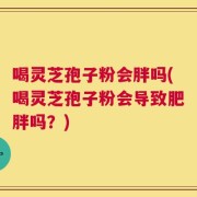 喝灵芝孢子粉会胖吗(喝灵芝孢子粉会导致肥胖吗？)