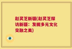 赵灵芝新疆(赵灵芝探访新疆：发掘多元文化交融之美)