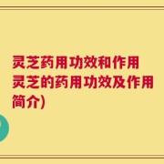灵芝药用功效和作用 灵芝的药用功效及作用简介)