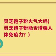 灵芝孢子粉火气大吗(灵芝孢子粉能否增强人体免疫力？)