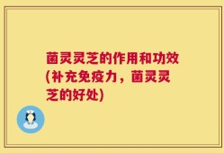 菌灵灵芝的作用和功效(补充免疫力，菌灵灵芝的好处)