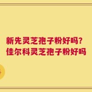 新先灵芝孢子粉好吗？佳尔科灵芝孢子粉好吗