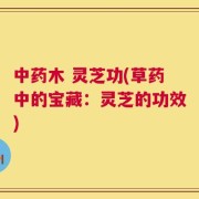 中药木 灵芝功(草药中的宝藏：灵芝的功效)