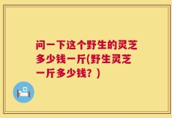 问一下这个野生的灵芝多少钱一斤(野生灵芝一斤多少钱？)