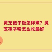 灵芝孢子饭怎样煮？灵芝孢子粉怎么吃最好