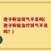 孢子粉治肾气不足吗(孢子粉能治疗肾气不足吗？)
