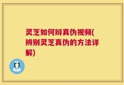 灵芝如何辩真伪视频(辨别灵芝真伪的方法详解)