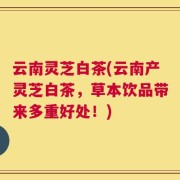 云南灵芝白茶(云南产灵芝白茶，草本饮品带来多重好处！)