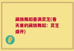 藏族舞蹈春满灵芝(春天里的藏族舞蹈：灵芝盛开)